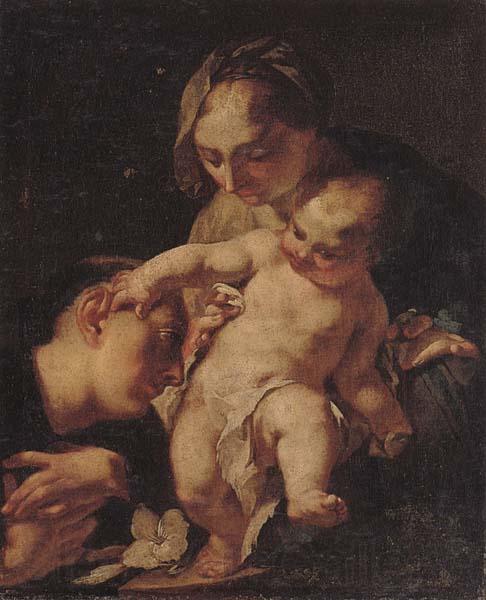 unknow artist The vision of saint anthony of padua